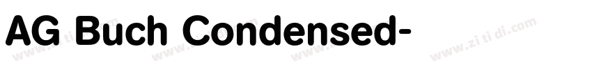 AG Buch Condensed字体转换